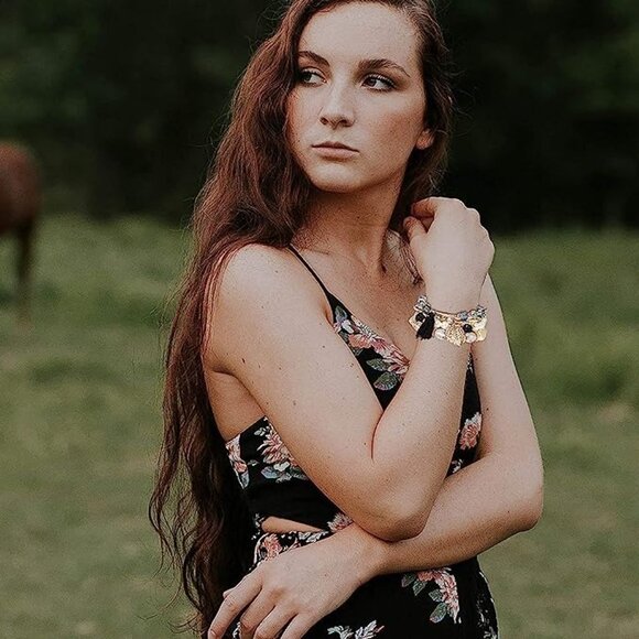 FIBO STEEL 6 Sets Bohemian Stackable Bead Bracelets for Women Stretch Mu… - Picture 4 of 5